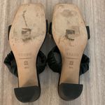 STAUD Frankie Ruched Strappy Sandal Chunky Heel Women's Leather Black EU 36.5 Photo 3