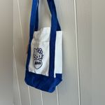 A NWT Modern Vintage Canvas Sanrio Hello Kitty X Milkis Fabric Tote Handbag Bag Blue Photo 2