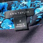 Ann Taylor  Floral Toile Square Neck Shift Dress, Night Sky, Women's, Siz… Photo 5