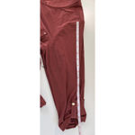 joie de vivre womens NWT Zipper Pocket Sleeve Tab Tunic Top Size S Boho Earthy Red Photo 8