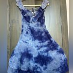 MZ Wallace NWT Myra Blue Tie-Dye Sleeveless Dress size M Photo 0