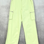 Forever 21  Womens Cargo‎ Pants Size Small Green Utility Streetwear Y2K Wide Leg Photo 0