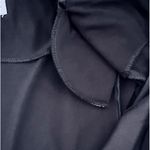 Danny & Nicole Danny Nicole Bolero Jacket Womens Black Open Front Ruffled Collar Short Sleeves Photo 5