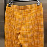 Anthropologie 💕💕 Sanctuary Carnaby Plaid Pants ~ Yellow Plaid Print Small NWOT Photo 4