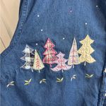 White Stag  denim button up Christmas tree embroidered size 22W 24W Photo 2