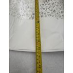 AQUA  Eyelet Midi Dress White Sleeveless Party Cocktail Wedding Guest M‎ Photo 7