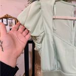 All in Favor  Mint Mini Dress with puffy sleeves size medium Photo 4