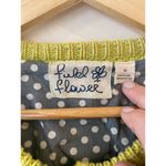 FIELD FLOWER ANTHROPOLOGIE KNIT SHIRT CARDIGAN SWEATER Polka Dot WOMENS SZ M Green Size M Photo 3
