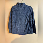 st. john's bay  women’s Classic 1/4 Zip Sweatshirt Women's Size M Navy warm winter Photo 2