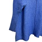 Made In Italy Wool Angora Blend Oversized Sweater Tunic XL Boxy Lagenlook Boho Blue Photo 2