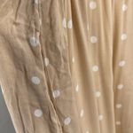 Old Navy Tan Polka Dot Midi Dress maternity ruffle sleeveless XL pockets flowy Photo 10