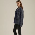 Favorite Daughter‎ Peacoat Oversized Herringbone Navy XL Blue Photo 1