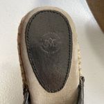 Johnston & Murphy Pewter Metallic Suede Espadrille Wedge Sandals Womens Size 8M Photo 4