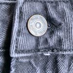 Free People  Dark Wash Gray Denim Mini Skirt Size 6 Photo 4