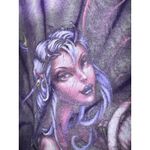 Vintage Y2K Fairies by Trick Dark Fairy Goth Emo Mall Goth Tie Dye T Shirt Large Purple Photo 5