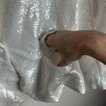 Shop Priceless Dazzling White Sequin Blazer Photo 4