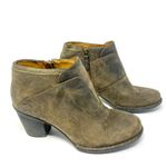 Clarks  Boots‎ Womens 9 Carleta Brown Leather Nubuck Ankle Bootie Block Heel Photo 0