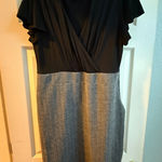 Merona Black&Gray Herringbone Sheath Dress XL Work Office Career Business Casual Photo 0