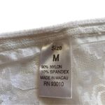 None White All Over Lace Floral Flower Camisole Tank Top Crop Lingerie Top Med Photo 5