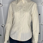 Jones New York Striped Button Down Shirt Size 4 Photo 0
