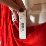 Alice + Olivia NEW Draped One Shoulder Romper Red Preppy Asymmetrical Size 10 Photo 3