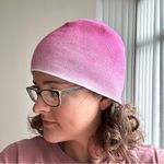 Columbia Pink and White Ombré Beanie Winter Hat, One Size Photo 14