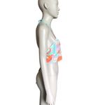 Micas NWT  Blue, Orange and Purple Halter Crop Top Photo 2