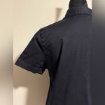 kim rogers EUC  Black Floral Embroidered Button Down Blouse size MP Photo 5