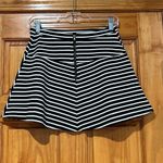 Candie's  Black and White Striped Mini Skirt Photo 1