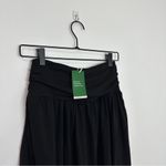 Halara  High Waisted Ruched Side Pocket Flowy Resort Skirt Black nwt XS Photo 2