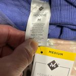 Members Mark Scuba Hoodie Periwinkle Pullover Cotton Sweatshirt Knit Womens Medium Photo 8