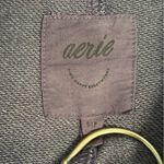 Aerie Down To Earth Oversized Navy USA Crewneck Sweatshirt Photo 4