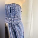 Japna  Wide Leg Romper Floral Wide Leg Strapless Smocked Jumpsuit Women's XS NWT Photo 2