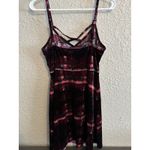 Bongo VTG Women Dark Floral Babydoll Velvet Dress XS Fairy Grunge Whimsigoth Holiday‎ Photo 4