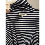 Madewell Rivet & Thread Striped Boxy LA Crop Quality Turtleneck Made In USA -L Photo 3