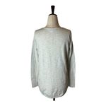 Madewell  Gray Scoop Neck Long Sleeve Knit High Low Sweater Top Size XXS Photo 3