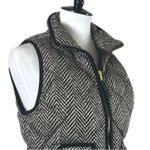J.Crew  Vest Down Filled Quilted Puffer Herringbone Black Tan Women’s Size Small Photo 6