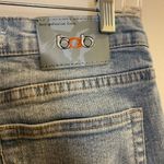 BQB Womens Light Blue Denim Jeans 7 Butterfly Embellishing Low Rise 32x25 Crop Size undefined Photo 7