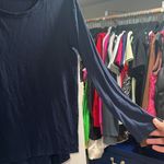 Athleta  Navy Blue long sleeves top size Meduim Photo 4