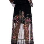 Camilla Off shoulder shirred "Restless Nights" 100% silk gown size S NWT $749 Photo 2