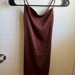 PacSun Brown Satin Dress Photo 0