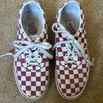 Vans Red and White Checkered  Lace Women’s Size 6.5 Photo 2