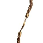Vintage Avon Gold Tone Beaded Twisted Chain Necklace Jewelry Braided Photo 1