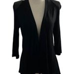 Ellen Tracy Women Size XS Black Sequin Cardigan Shoulder Padded 3-344 Photo 0