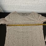 Ann Taylor LOFT Cream Embroidered Long Sleeve Pullover Sheer Top Size Large Photo 9