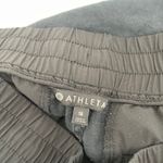 Athleta  Cabo Shorts Size 16 100% Linen Washed Out Black Pull On Summer Casual Photo 2