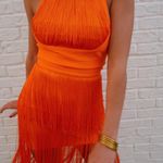 Orange frindge dress Size XS Photo 1