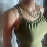 Modern Collective Olive Halter One‑Piece Swimsuit Size M NWT Green Size M Photo 2