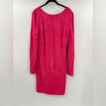 Dress the Population  Lola Sequin Fringe Long Sleeve Scoop Back Dress Photo 3