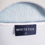 White Fox Boutique Whitefox Cassia Satin White Longsleeve Crop Top Photo 5